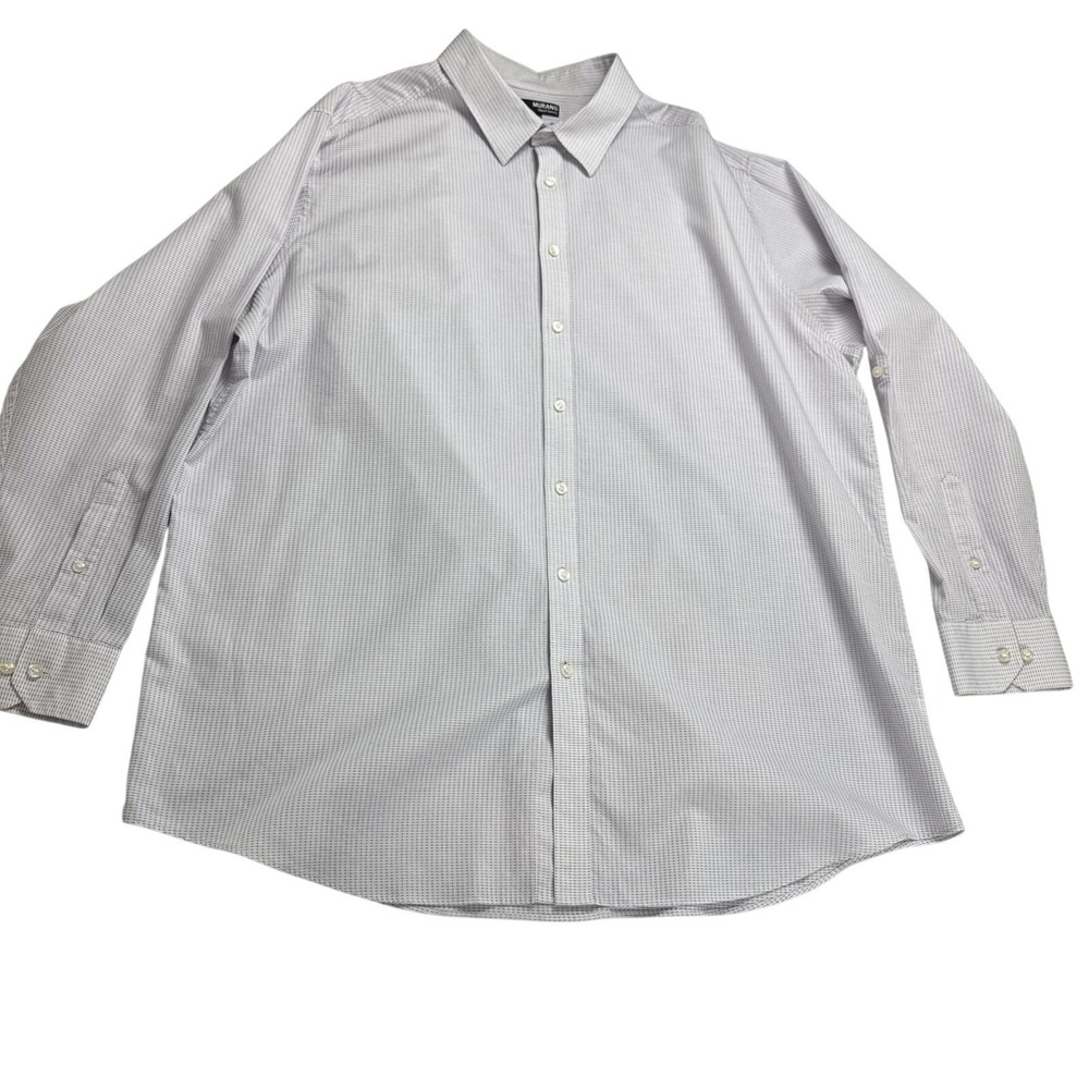 Murano Button Up Shirt Long Sleeve Men‎ Sz 3XLT With Roll Up Sleeve